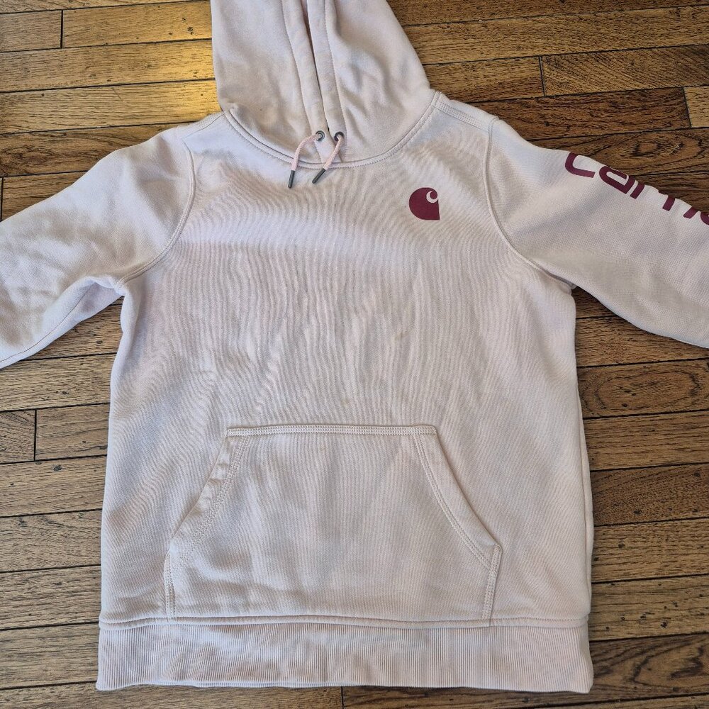 Carhartt Hoodie - Light Pink - Size L (fits closer to a M)